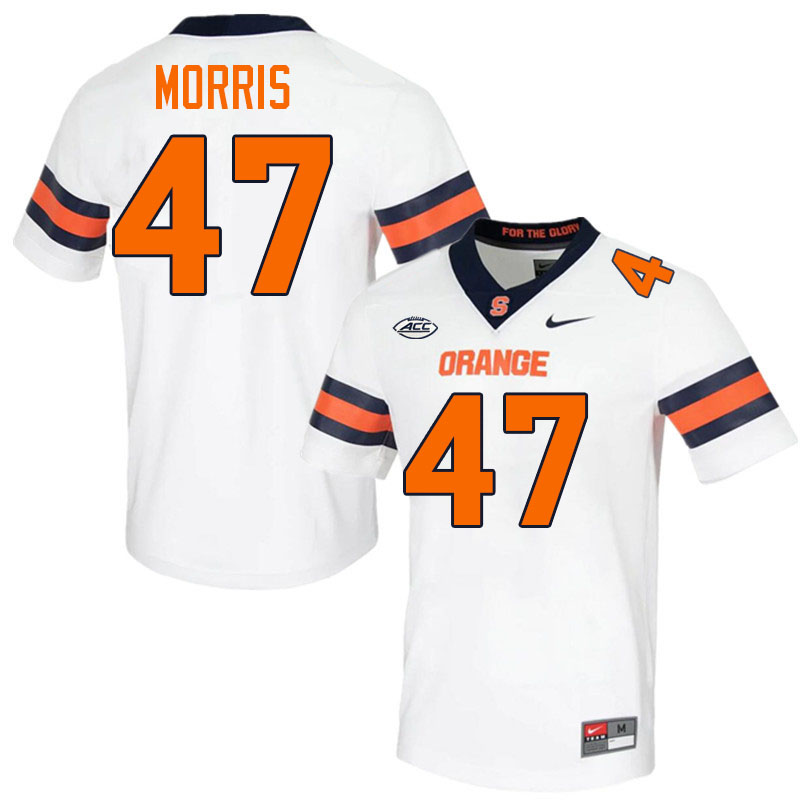 #47 Joe Morris Syracuse Orange Jerseys,Syracuse University Football Uniforms,Apparels-White